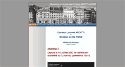 Desktop Screenshot of docteurarditti.com